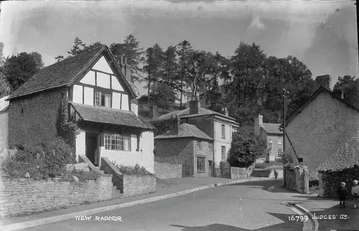 Framed Print : A Quiet Street in New Radnor