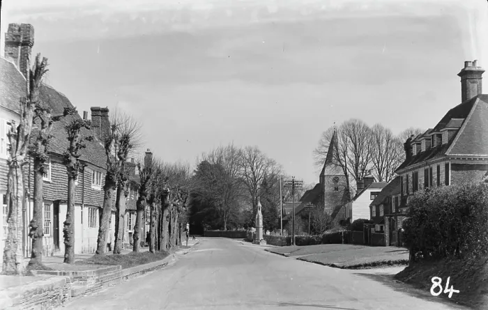 Framed Print : A Quiet Village Street Framed Print : A Quiet Village Street