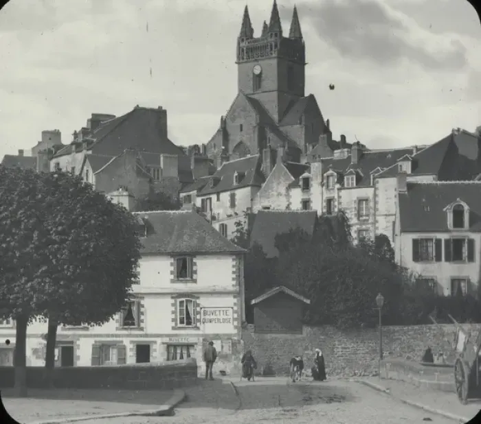 Framed Print : Quimperle from Hotel Framed Print : Quimperle from Hotel