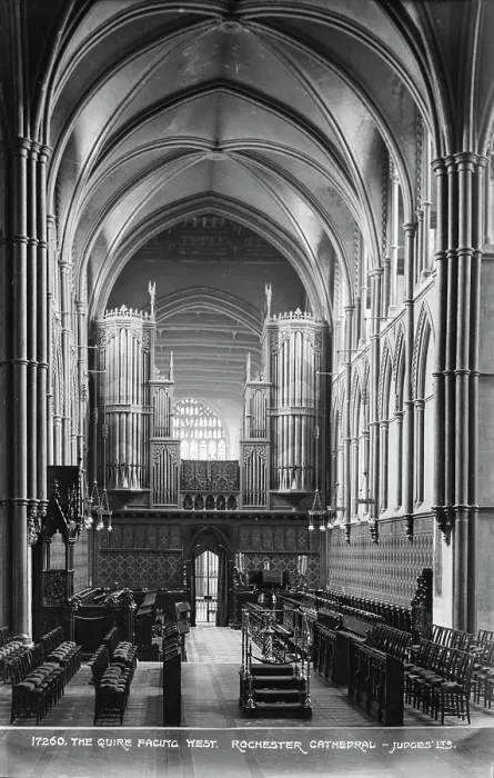 Framed Print : The Quire Facing West, Rochester Cathedral Framed Print : The Quire Facing West, Rochester Cathedral