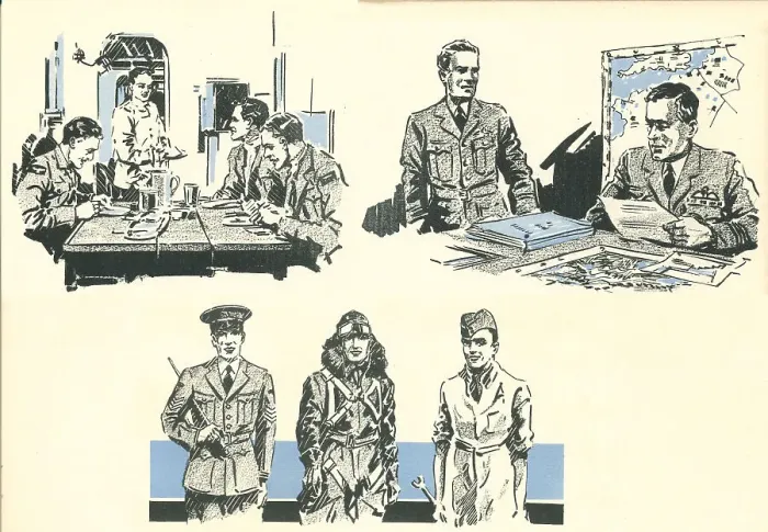 Framed Print : R. A. F. Servicemen And Women