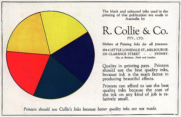 R. Collie & Co Advertisement