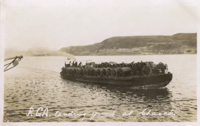 Framed Print : The R. G. A. landing guns at Canakkale, Turkey Framed Print : The R. G. A. landing guns at Canakkale, Turkey