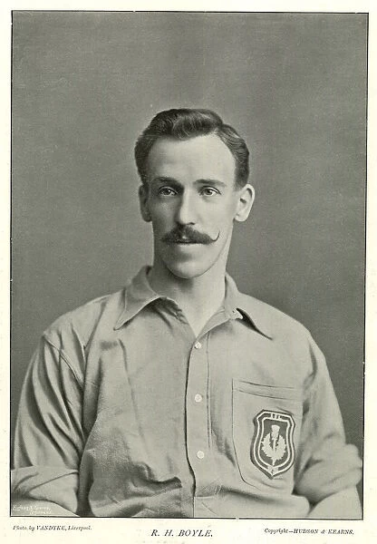 R H Boyle, Everton Football player