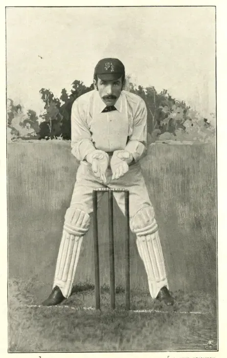 Framed Print : R Pilling, cricket wicket keeper Framed Print : R Pilling, cricket wicket keeper