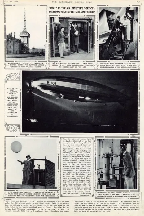 Framed Print : R101 as the air ministers office, 1929 Framed Print : R101 as the air ministers office, 1929