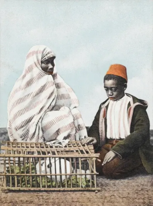 Framed Print : Rabbit Seller - Constantinople Framed Print : Rabbit Seller - Constantinople