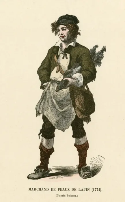 Framed Print : Rabbit Skin Seller 1774 Framed Print : Rabbit Skin Seller 1774
