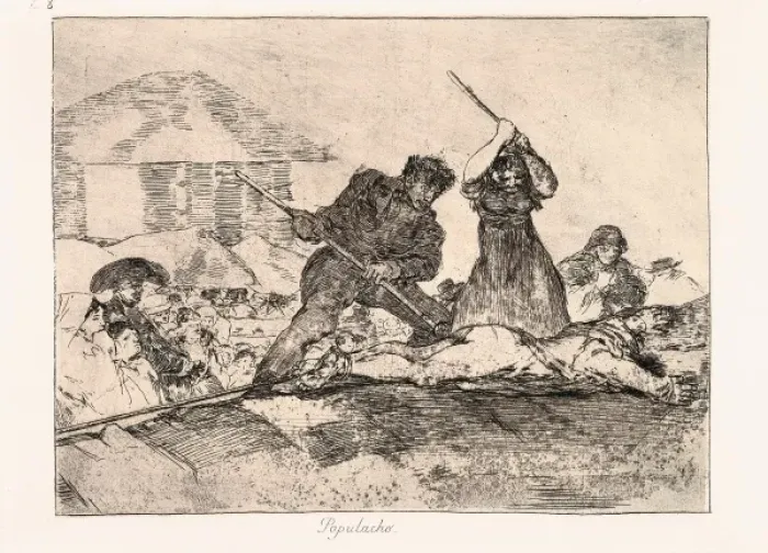 Framed Print : Rabble. Plate 28 of The Disasters of War Framed Print : Rabble. Plate 28 of The Disasters of War