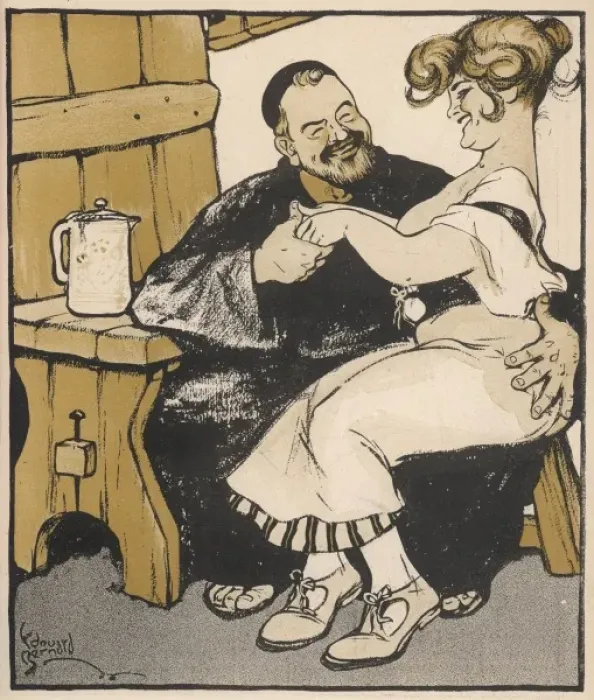 Framed Print : RABELAIS. FRANCOIS RABELAIS French doctor and satirical writer, depicted with a friend Framed Print : RABELAIS. FRANCOIS RABELAIS French doctor and satirical writer, depicted with a friend