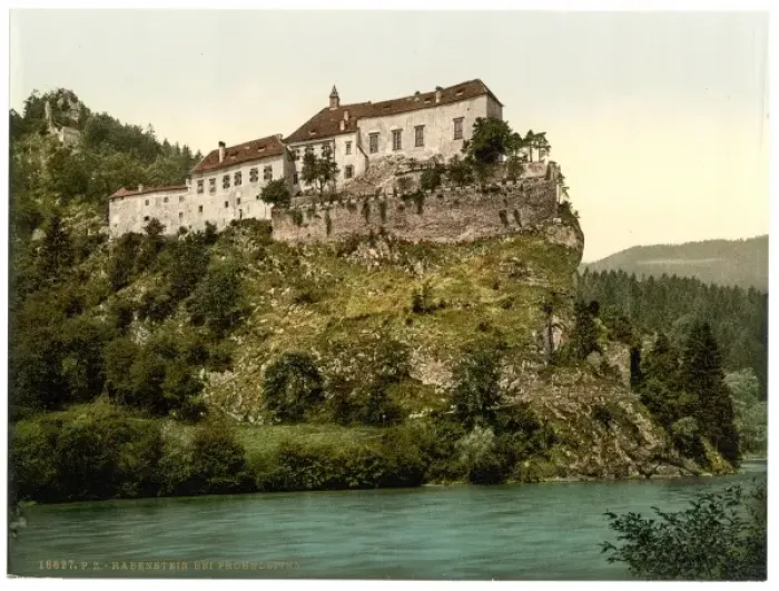 Framed Print : Rabenstein, near Frohnleieten (i. e. Frohnleiten), Styria, A