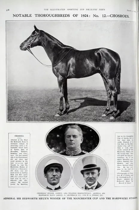Framed Print : The Racehorse Chosroes Framed Print : The Racehorse Chosroes
