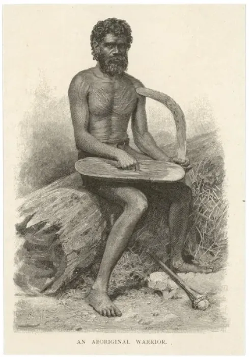 Framed Print : Racial / Aborigine 1891 Framed Print : Racial / Aborigine 1891