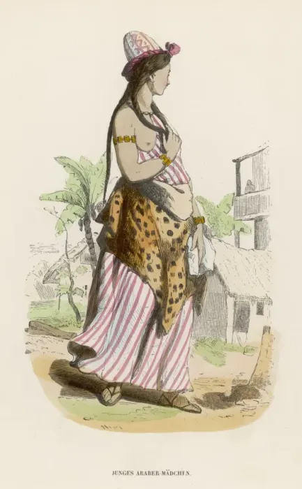 Framed Print : Racial / Arabs / Girl C1840 Framed Print : Racial / Arabs / Girl C1840