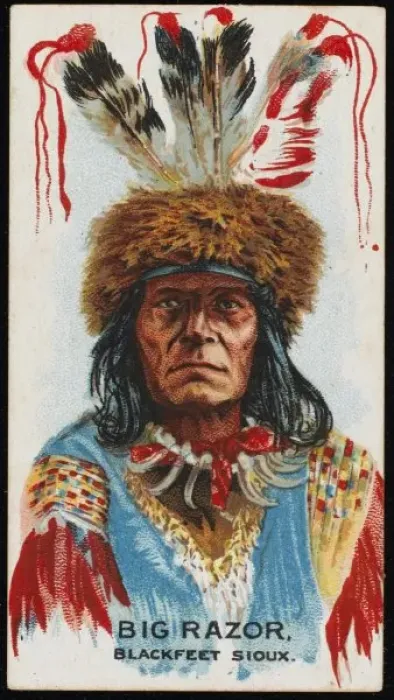 Framed Print : Racial / Big Razor / Sioux Framed Print : Racial / Big Razor / Sioux