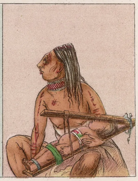 Framed Print : Racial / Chinook Man 1830 Framed Print : Racial / Chinook Man 1830