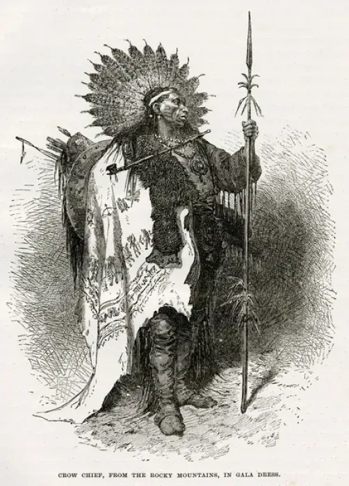 Framed Print : Racial / Crow Chief C1860 Framed Print : Racial / Crow Chief C1860