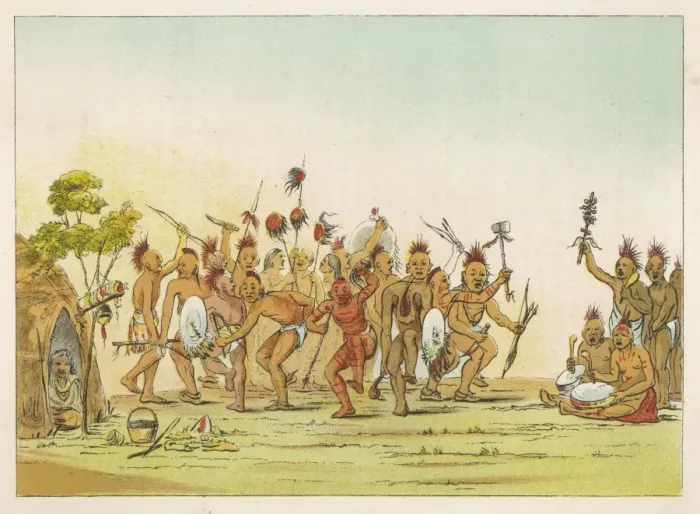 Framed Print : Racial / Dance Battle 1830 Framed Print : Racial / Dance Battle 1830