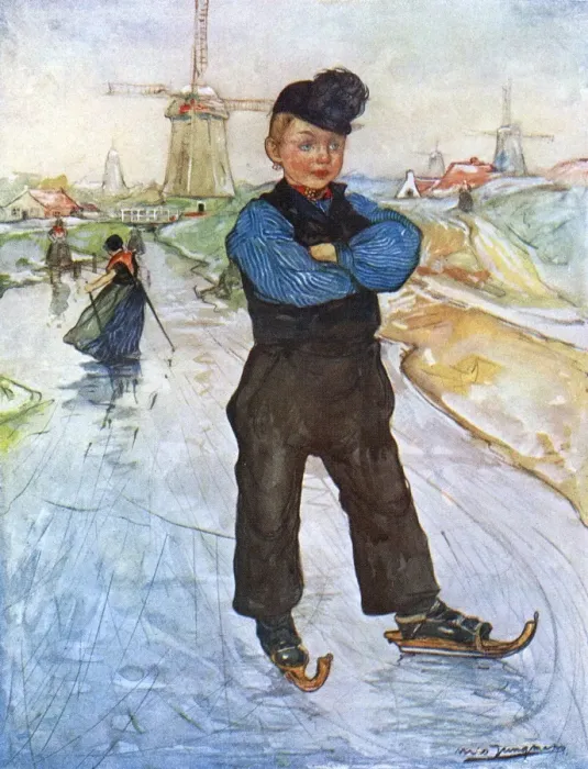 Framed Print : Racial / Dutch Boy / Skates Framed Print : Racial / Dutch Boy / Skates