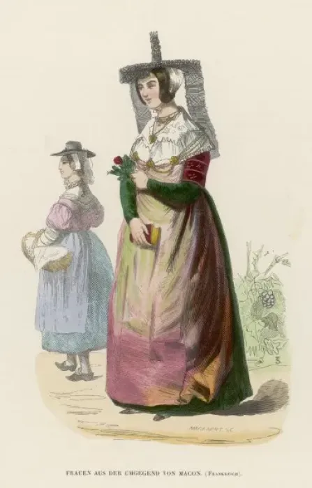 Framed Print : Racial  /  French  /  Macon 1850
