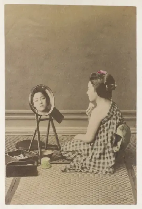Framed Print : Racial / Geisha Makes Up Framed Print : Racial / Geisha Makes Up