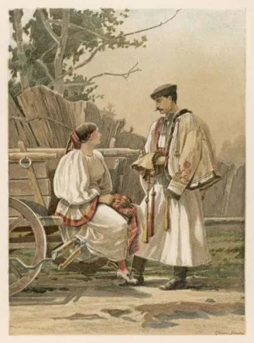 Framed Print : Racial / Hungary / Couple Framed Print : Racial / Hungary / Couple