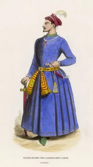 Framed Print : Racial / India / Guard 1850 Framed Print : Racial / India / Guard 1850
