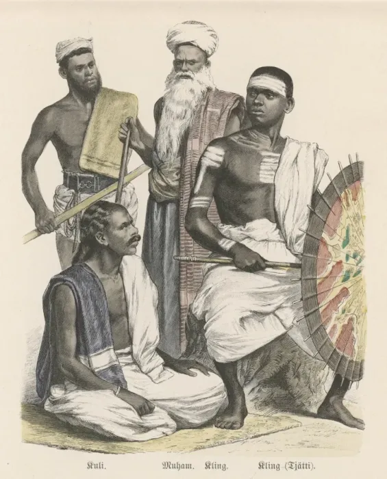 Framed Print : Racial / India / Four Men Framed Print : Racial / India / Four Men