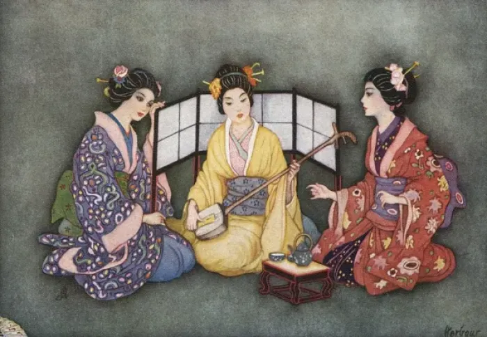 Framed Print : Racial / Japan / 3 Women Framed Print : Racial / Japan / 3 Women