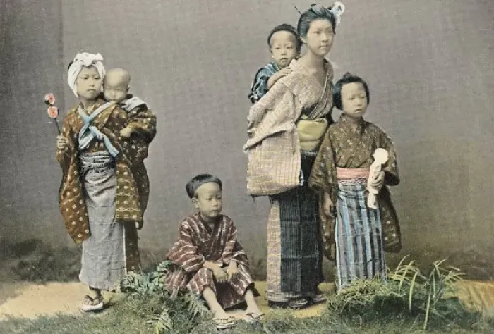 Framed Print : Racial / Japan / Children Framed Print : Racial / Japan / Children