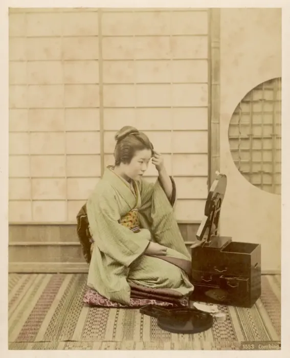 Framed Print : Racial / Japan / Geisha / Hair Framed Print : Racial / Japan / Geisha / Hair