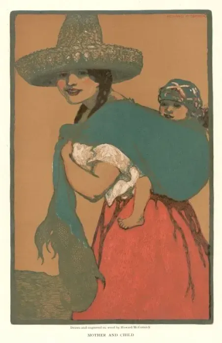 Framed Print : Racial / Mexico / Mother1909 Framed Print : Racial / Mexico / Mother1909