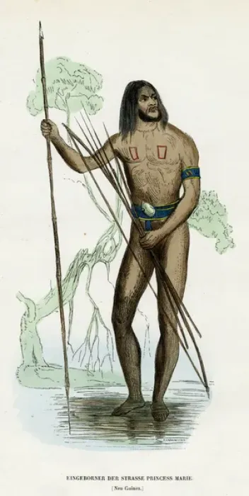 Framed Print : Racial / New Guinea Native Framed Print : Racial / New Guinea Native