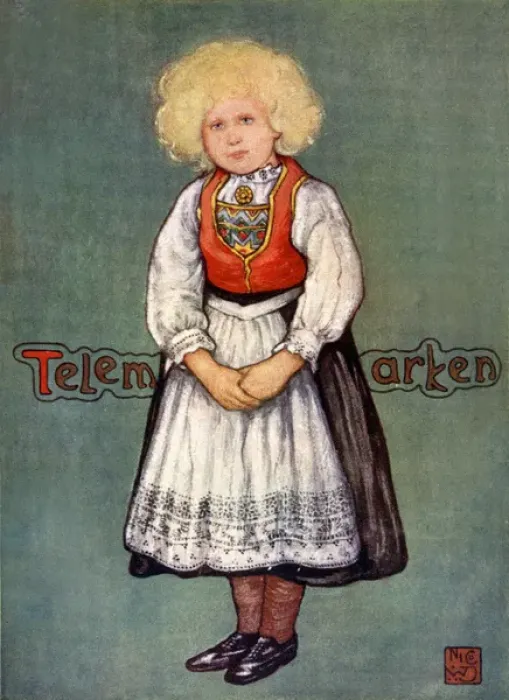 Framed Print : Racial / Norway / Girl 1905 Framed Print : Racial / Norway / Girl 1905