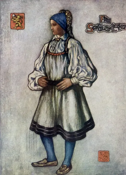 Framed Print : Racial / Norway / Girl 1905 Framed Print : Racial / Norway / Girl 1905