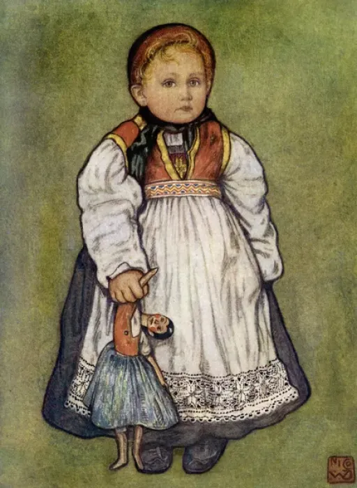 Framed Print : Racial / Norway / Girl 1905 Framed Print : Racial / Norway / Girl 1905