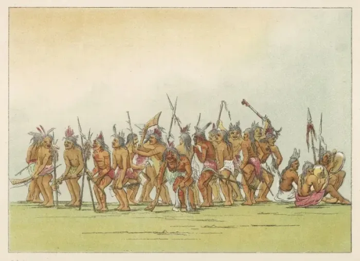 Framed Print : Racial / Sioux Dog Dance Framed Print : Racial / Sioux Dog Dance