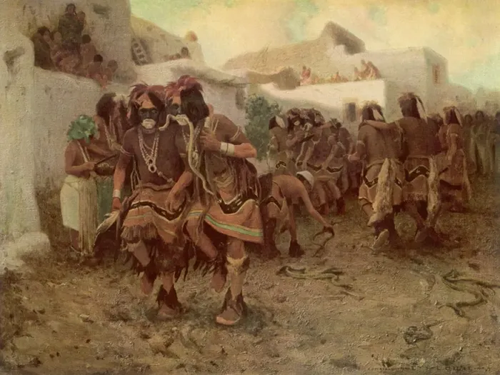 Framed Print : Racial / Snake Dance 1908 Framed Print : Racial / Snake Dance 1908