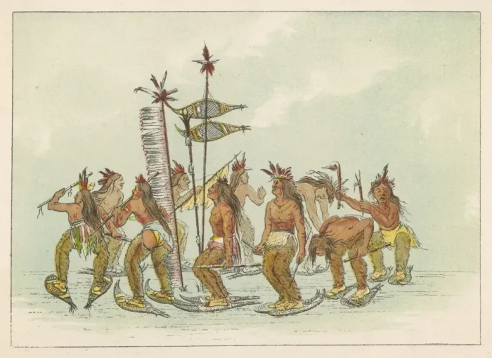 Framed Print : Racial / Snow Shoe Dance Framed Print : Racial / Snow Shoe Dance