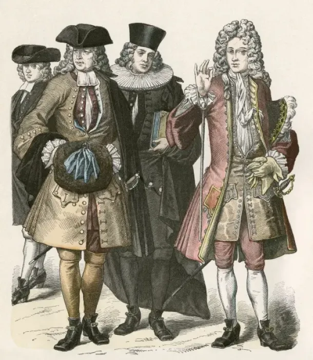 Framed Print : Racial / Swiss Men C1700 Framed Print : Racial / Swiss Men C1700
