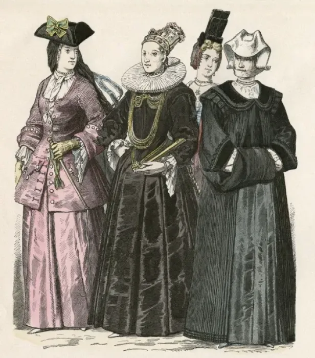 Framed Print : Racial / Swiss Women C1700 Framed Print : Racial / Swiss Women C1700