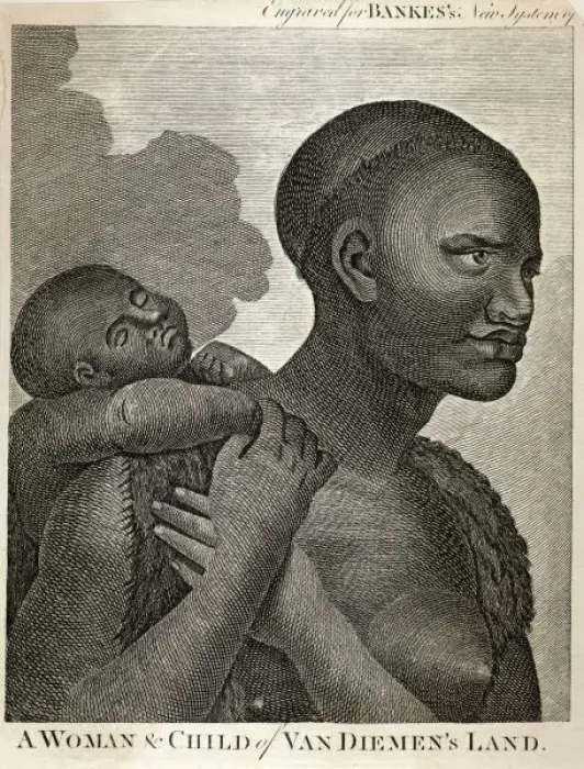 Framed Print : Racial / Tasmania C1770 Framed Print : Racial / Tasmania C1770