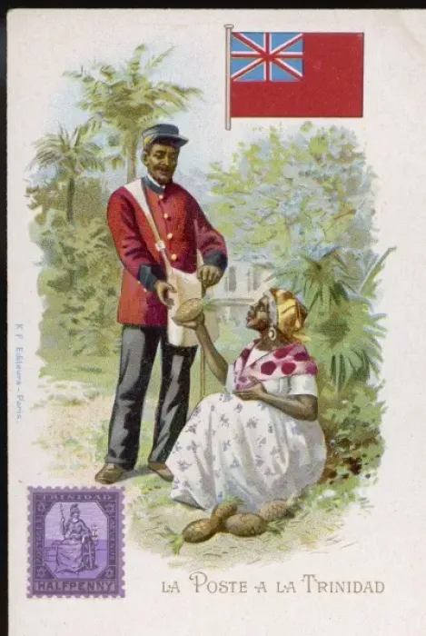 Framed Print : Racial / Trinidad / Postman Framed Print : Racial / Trinidad / Postman