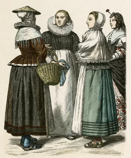 Dutch Women in Ruffs, 1640 Art Prints, Posters Puzzles
