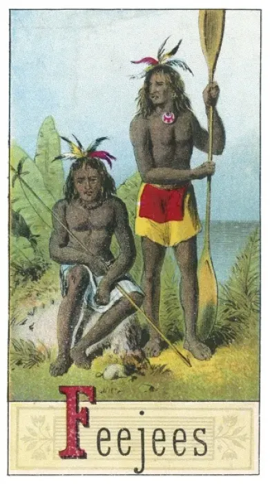 Framed Print : Racial Types Fiji 19C Framed Print : Racial Types Fiji 19C