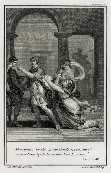額縁 markdrew limited prints Andromaque Print: Andromache and Pyrrhus in Emotion. Art Prints