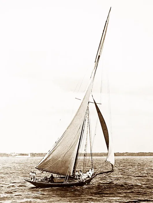 Framed Print : Racing yacht Valkyrie, Victorian period Framed Print : Racing yacht Valkyrie, Victorian period