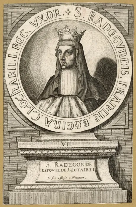 Framed Print : Radegonde, Q of Clotaire Framed Print : Radegonde, Q of Clotaire