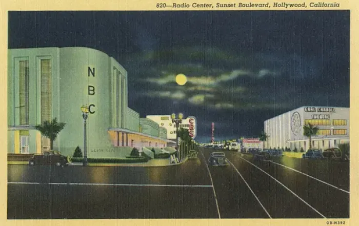 Framed Print : Radio Center, Sunset Boulevard, Hollywood, USA Framed Print : Radio Center, Sunset Boulevard, Hollywood, USA