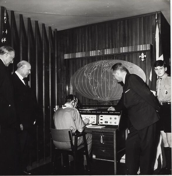 Radio equipment at Baden Powell House, London